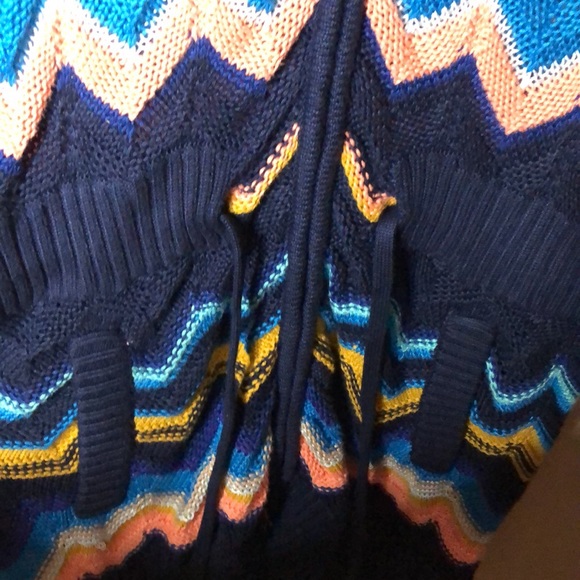 Missoni chunky long length zip up with waist cinch - Picture 4 of 5